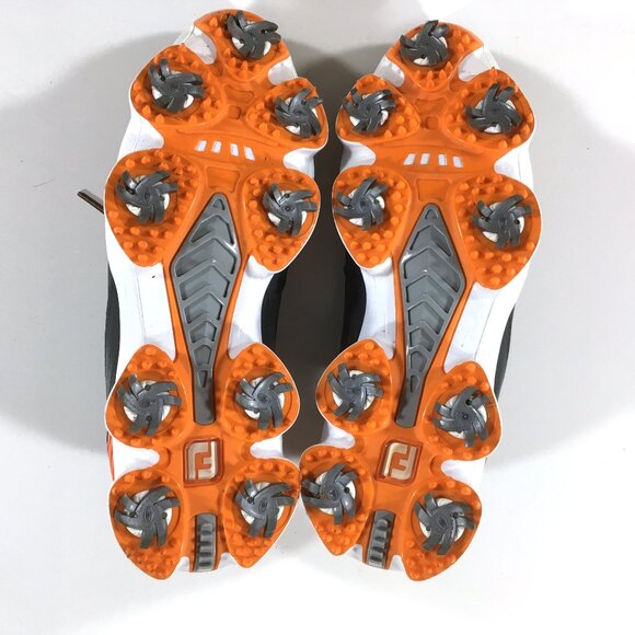 FootJoy HyperFlex Golf Shoes Mens Size 7.5 Gray Orange White 51015